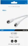 Vivanco kaabel SAT F 10m, valge
