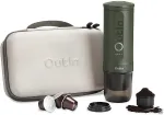 Kohvimasin OutIn Nano Travel Kit, Espresso Machine Bundle with Nano Protective Case, model OTEM-01, color Forest Green