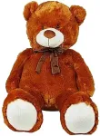 Madej Mascot Plush Teddy Bear with a bow 70 cm brown