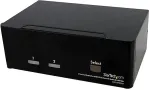 Startech .com 2 Port Dual DisplayPort USB KVM Switch mit Audio - DisplayPort Desktop KVM Umschalter - KVM-/Audio-Switch - USB - 2 x KVM/Audio - 1 lokaler Benutzer - Desktop (SV231DPDDUA)