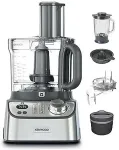 K&ouml;&ouml;gikombain Kenwood MultiPro XL Weigh+ compact food processor, silver, 1,000 watts, integrated scale, blender attachment