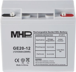 CARSPA MHPower GE20-12 Gel battery 12V/20Ah, Terminal T1 - M5, Deep Cycle