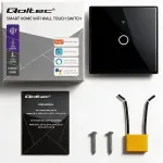 QOLTEC Smart touch Light switch 1Gang WiFi Timer Tuya