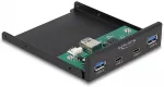 DELOCK 8.89cm 3.5Zoll USB 3.2 Gen 1 Front Panel 2 x USB Type-C + 2 x USB Typ-A