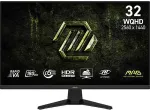Monitor Msi 80 cm (31.5") 2560 x 1440 Pixel 9S6-3DE11M-001 16:9 Wide Quad HD Rapid VA 0,5 ms 180 Hz HDR DisplayPort HDMI VESA