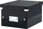 Esselte-Leitz LEITZ Archiv-/Transportbox Click & Store, schwarz Archiv-H&auml;ngebox f&uuml;r ca. 50 H&auml;ngeakten DIN A4, einfacher (6046-00-95)