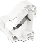 DeLOCK Keystone Mounting for DIN rail shielded - DIN-Ausgang f&uuml;r Schienenmontage - wei&szlig; - 1 Anschluss (86232)
