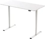 Home4you T&ouml;&ouml;laud ERGO LIGHT 1-mootoriga 120x60xH72,5-117,5cm, valge