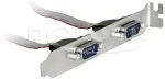 DeLOCK Slot Bracket > 2 x Serial DB9