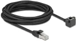 DeLOCK Netzwerk Verl&auml;ngerungskabel RJ45 Stecker zu RJ45 Buchse 90&deg; gewinkelt Cat.6 F/UTP 5 m schwarz