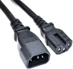 AKYGA Str&oslash;m IEC 60320 C14 Str&oslash;m IEC 60320 C15 Sort 1.8m Str&oslash;mkabel