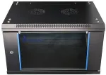 Extralink Rackmount cabinet 6U 600x600 Black wall mounted