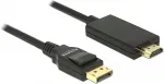 DeLOCK Displayport Kabel DP -> HDMI St/St 4K 3.00m schwarz