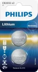 PHILIPS Patarei CR2032 3 V Lithium 2 tk