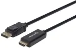 Manhattan 1080p DisplayPort auf HDMI-Kabel schwarz 1m