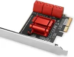 AXAGON Six-channel SATA III PCI-Express controller with six internal SATA ports. Standard & Low profile.