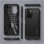 Spigen Kaitse&uuml;mbris Rugged Armor, Xiaomi Poco F3 / Mi 11i, must,