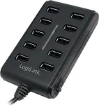 Logilink | USB Hub 10-Port USB2.0 with power adapter 3.5A | UA0125