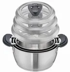 Tefal C817S3 Ovation 6-osaline pottide komplekt 16 cm/18 cm/20 cm, klaaskaanega