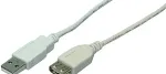 Logilink USB Kabel A -> A St/Bu 3.00m grau