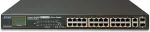 PLANET FGSW-2622VHP - Switch - nicht verwaltet - 24 x 10/100 (PoE+) + 2 x Kombi-Gigabit-SFP - an Rack montierbar - PoE+ (FGSW-2622VHP)