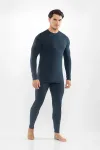 Viking Men's Thermal Underwear Meriboo Man Set Merino, Navy Blue, XL
