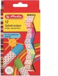 Herlitz Wandtafelkreide, farbig sortiert, 12er Karton-Etui papierumwickelt, viereckig, ungespitzt, sortiert in den (8648206)