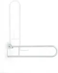 REHA FUND Toilet handrail, bathroom hinged handle White