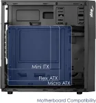 AKYGA Obudowa Micro ATX AK19BK USB-C + USB 3.0 + 2x USB 2.0 czarna bez PSu Micro Tower Black