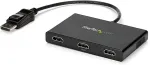 StarTech.com MST Hub DisplayPort to 3x HDMI - DP 1,2 to HDMI - Video-/Audio-Splitter - 3 x HDMI - Desktop - AC 100/240 V (MSTDP123HD)