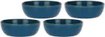 Rose&Tulipani Set of 4 Concerto Blu Avio Salad Bowls - Navy Blue, 20 cm