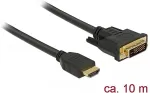 DELOCK 85657 video cable adapter 10 m HDMI Type A (Standard) DVI Black