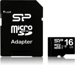 M&auml;lukaart Silicon-Power Silicon Power SP016GBSTH010V10SP memory card 16 GB MicroSDHC UHS-I Class 10