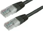 MEDIARANGE Netzwerk Patchkabel Cat 6 UTP RJ45 15m schwarz