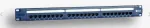 EMITER NET PANEL 19", 24XRJ45 UTP CAT.6 (1U) WITH SHELF, BLUE (POE)