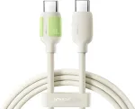 Joyroom USB-C to USB-C Cable S-A53, 60W, 3A, 1.2m, Beige