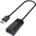 Hama Adap. USB-C pistik > USB 3.1 A pesa, 0,15m