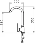 PYRAMIS BELLO DUO granite grey concrete mixer