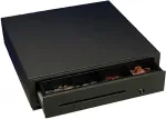 Star Micronics Star CB-2002 FN, schwarz Kassenlade, Front&ouml;ffnung, Ma&szlig;e (BxHxT): 410x114x415mm, Einsatz: 4 Scheinf&auml;cher (horizontal), 8 M&uuml;nzf&auml;cher, 1 Scheckfach, 3 pos. Schloss, Anschlu&szlig; an Kassendrucker, Farbe: schwarz (55555562)