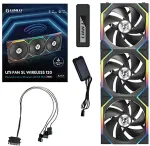 Lian Li UNI FAN SL Wireless ARGB PWM Fan, 3-Pack incl. Controller - 120 mm, black