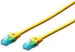Digitus Ecoline - Patch-Kabel - RJ-45 (M) bis RJ-45 (M) - 2 m - UTP - CAT 5e - mit Knickschutz - Gelb