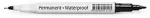 Forpus Marker permanentne kahe otsaga (0.6mm/1.0mm), must, 2 tk