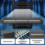 Extralink Patch Panel - CAT6A STP, 24 ports