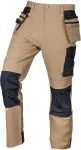 NEO TOOLS Spodnie robocze Mix&Match, 4 way stretch, z kaburami, Cordura, beżowo-czarne, rozmiar XXL
