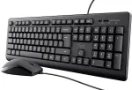Klaviatuur Trust Primo keyboard Mouse included Universal USB QWERTY US English Black