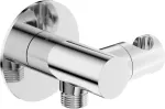 Deante Round angled connector with handset holder
