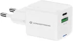 CONCEPTRONIC Ladeger&auml;t 2Port GaN USB-C/-A 20WPD3.0/PPS ws