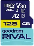 M&auml;lukaart GoodRam Memory card microSD 128GB Rival UHS-I V30 U3 C10 A2 170/120MBs
