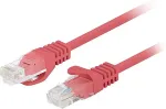 Lanberg Fluke Passed patchcord cat.6 UTP 0.25 m red 10-pack
