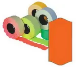 Aurika Markeerimislindid 26x12mm, oranž/&uuml;mar, 5tk